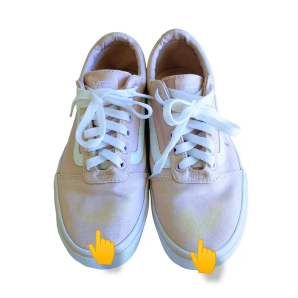 Vans Old Skool Pale Pink Women's Shoes - Picture 8 of 12